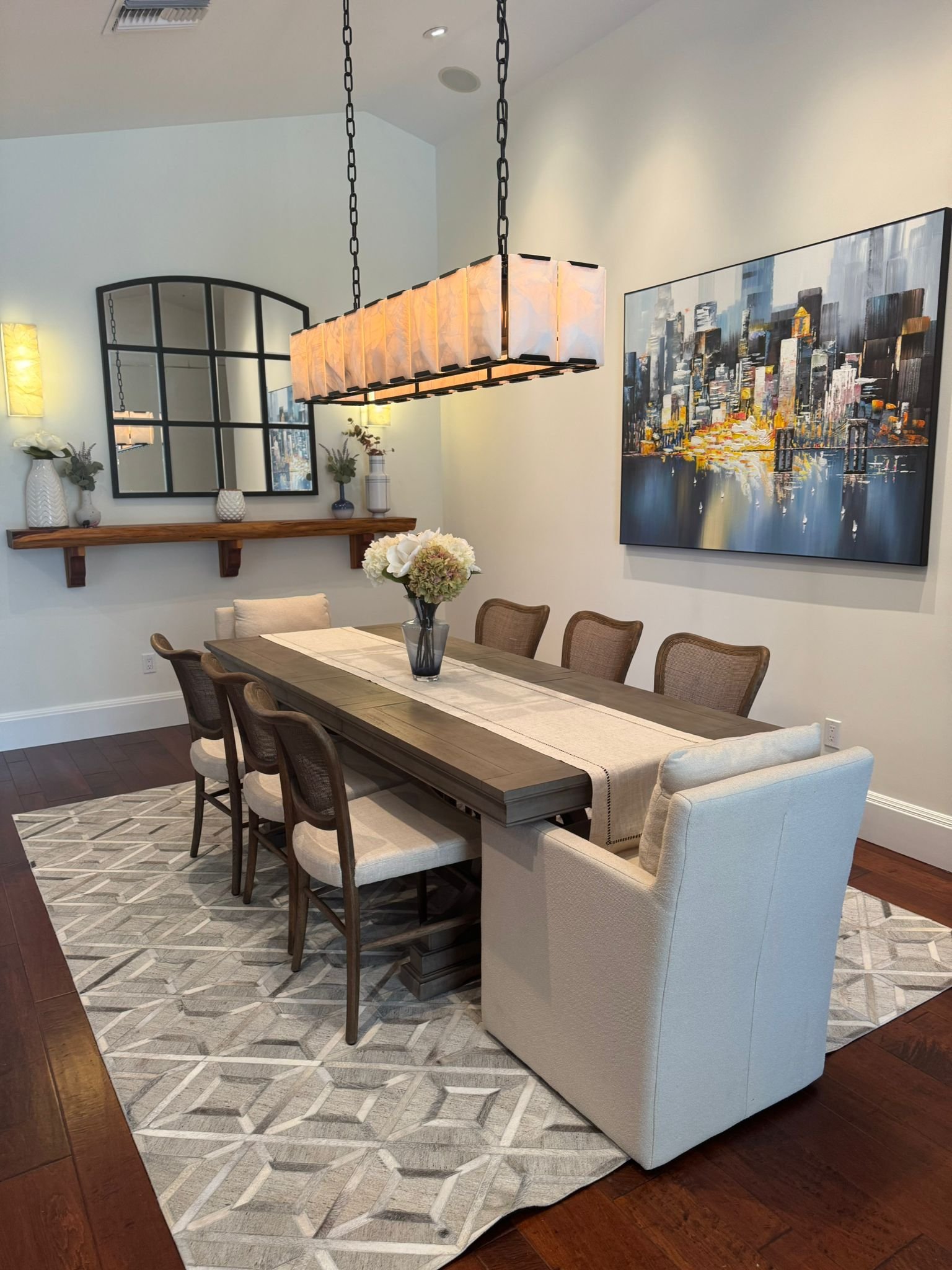 Cleaning dining room